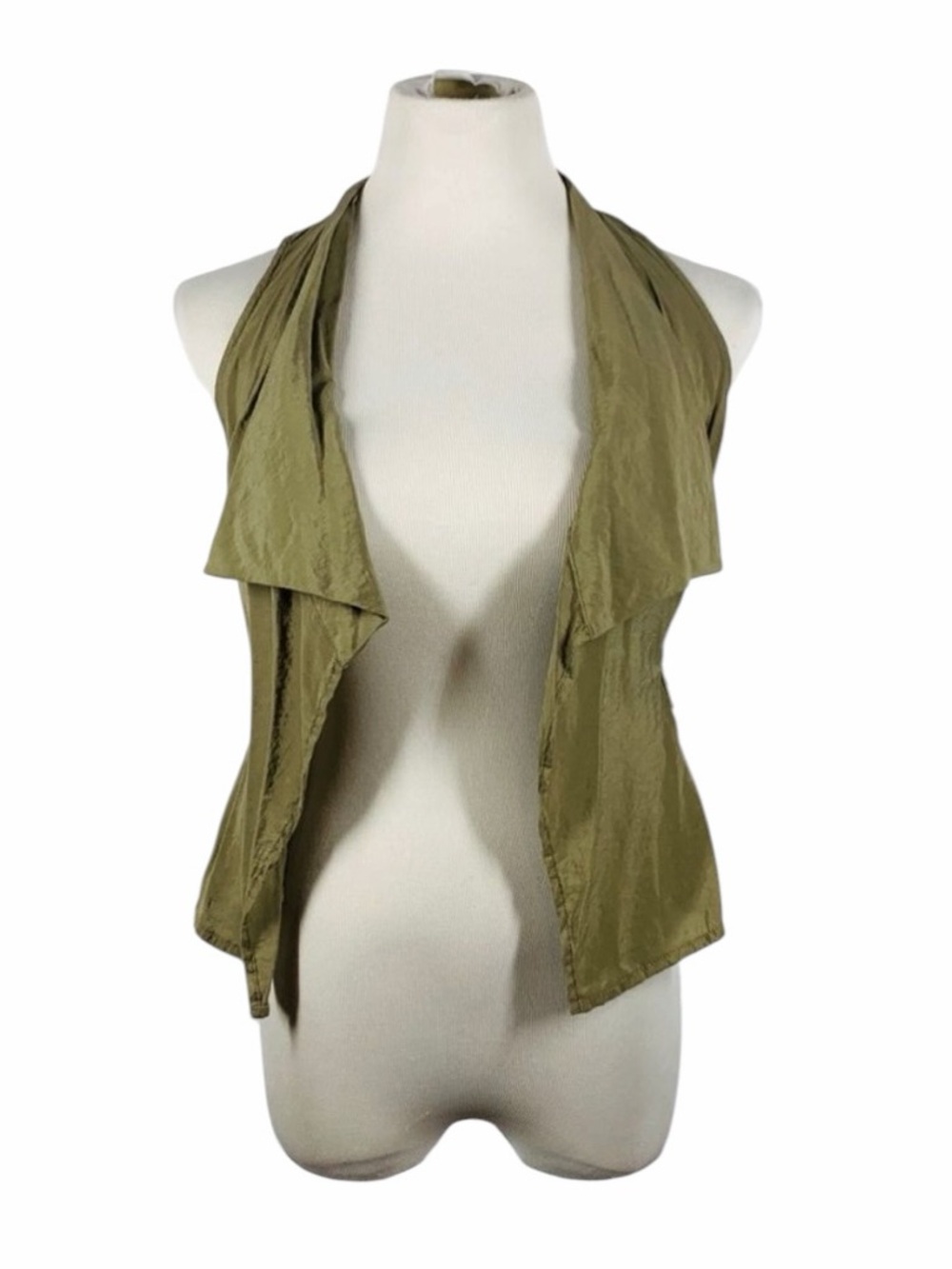 10/$25🦋 G by Guess Army Green Drape Front Open Cardigan - Size Small
